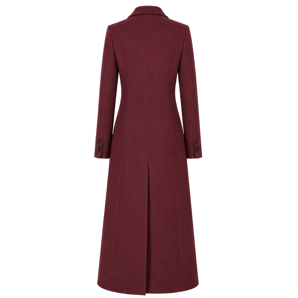 Loro Piana Fabric Women Coat Long Bordeaux Red