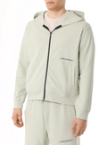 Hinnominate Men Sweatshirt Hooded all-zip Green
