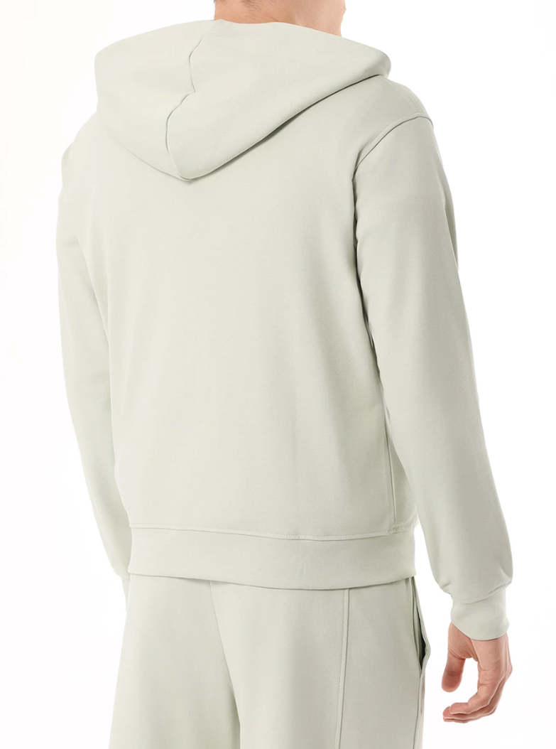 Hinnominate Men Sweatshirt Hooded all-zip Green