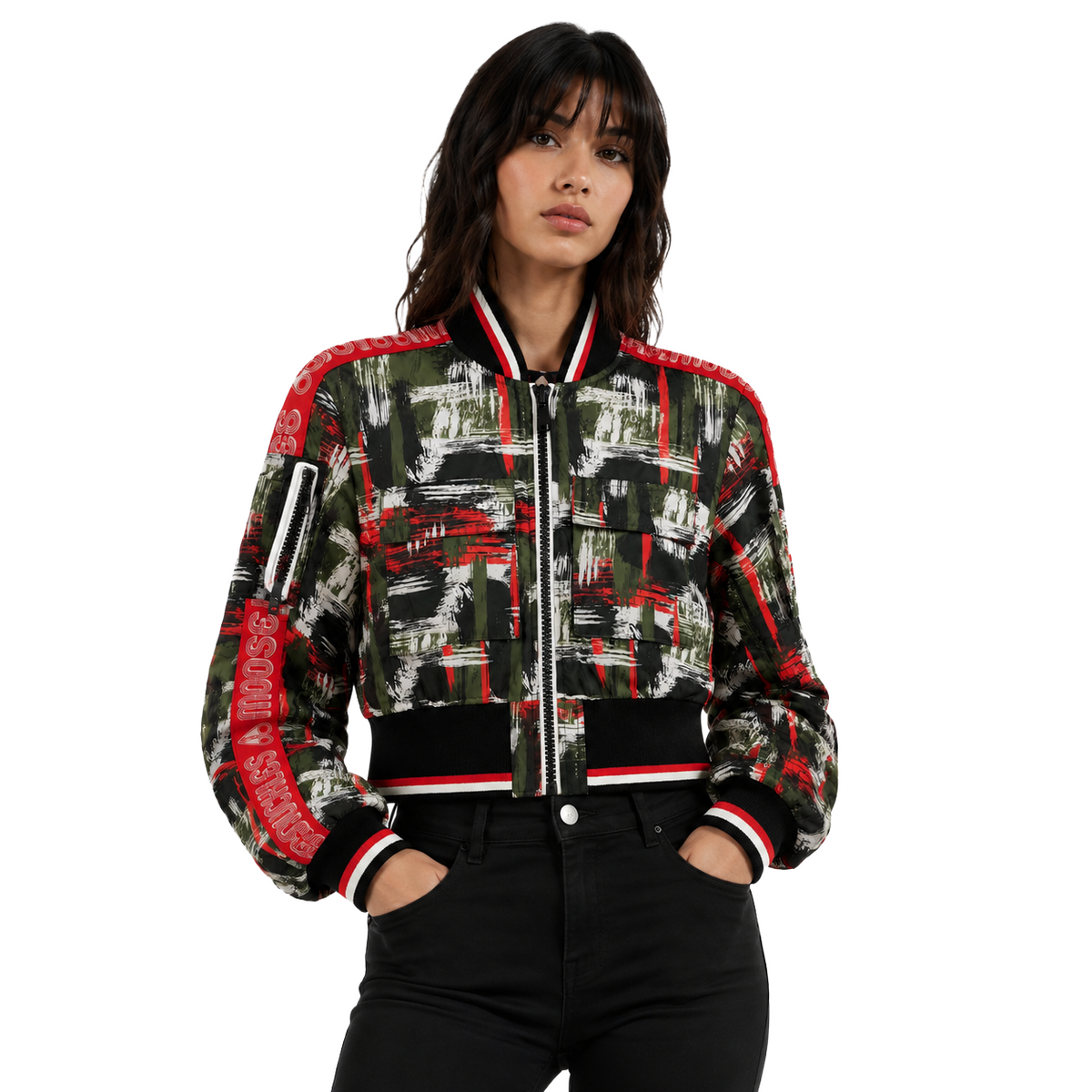 Moose knuckles Women Down Jacket Cropped LSDS Multicolor