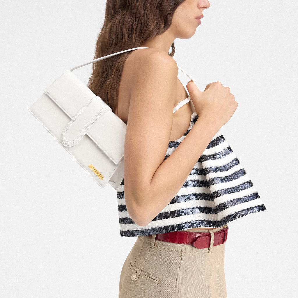 Jacquemus Women Bambino Long Crossbody Bags White