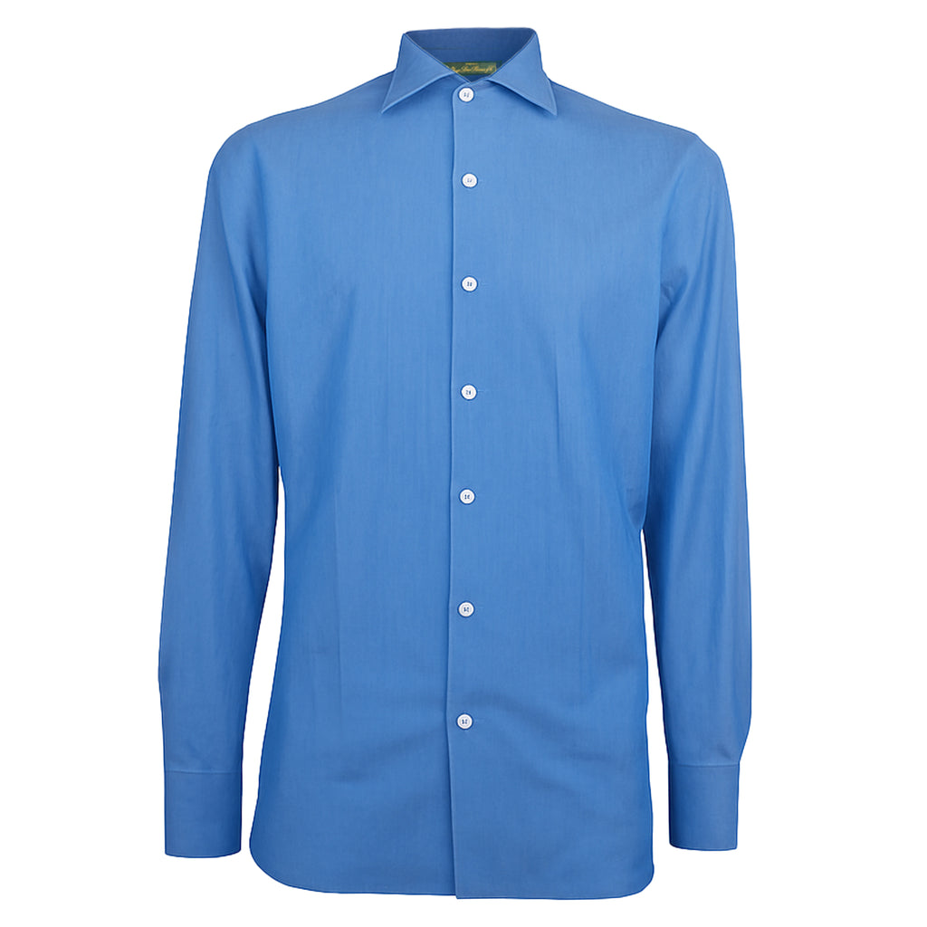 Loro Piana Fabric Men Shirt Sleeve Long Light Blue