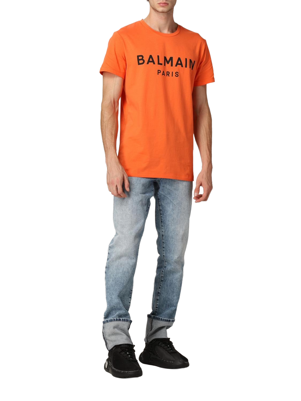 Balmain Men T-Shirt Balmain Orange