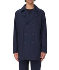 People of Shibuya Men Trench Coat Teshio Blue