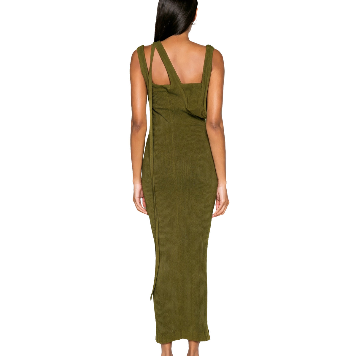 The Attico Women Dress Asimmetrico Green