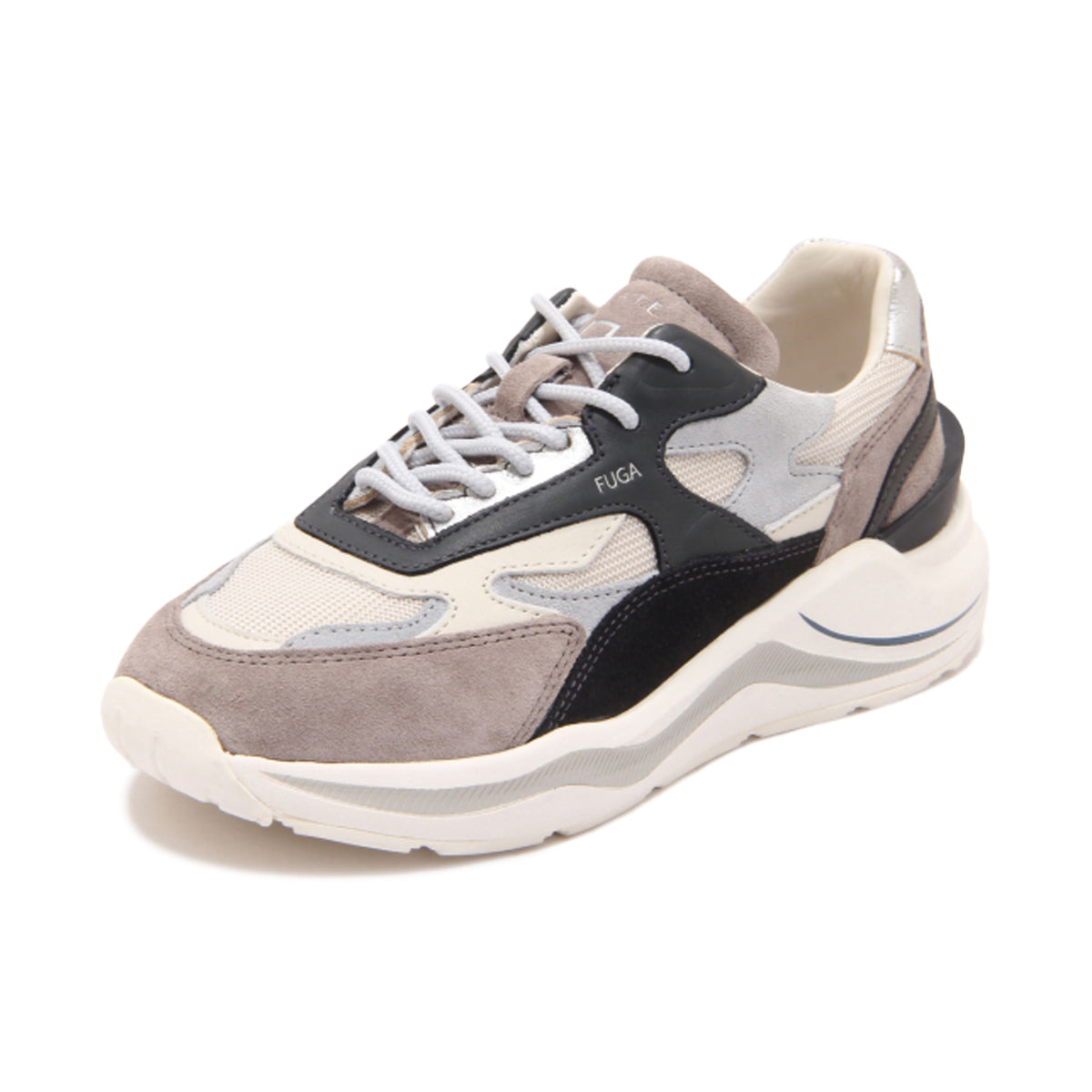 D.A.T.E. Women Fuga Dragon Ivory Sneakers Beige