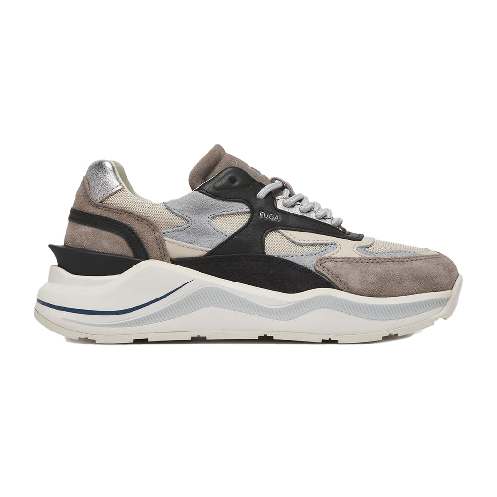 D.A.T.E. Women Fuga Dragon Ivory Sneakers Beige