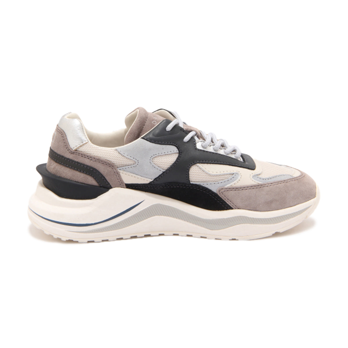 D.A.T.E. Women Fuga Dragon Ivory Sneakers Beige