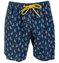 MC2 Saint Barth Men Micro Patterned Jump Boat Swimwear Blue