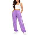 Comme Des Fuckdown Women Trousers Print Purple
