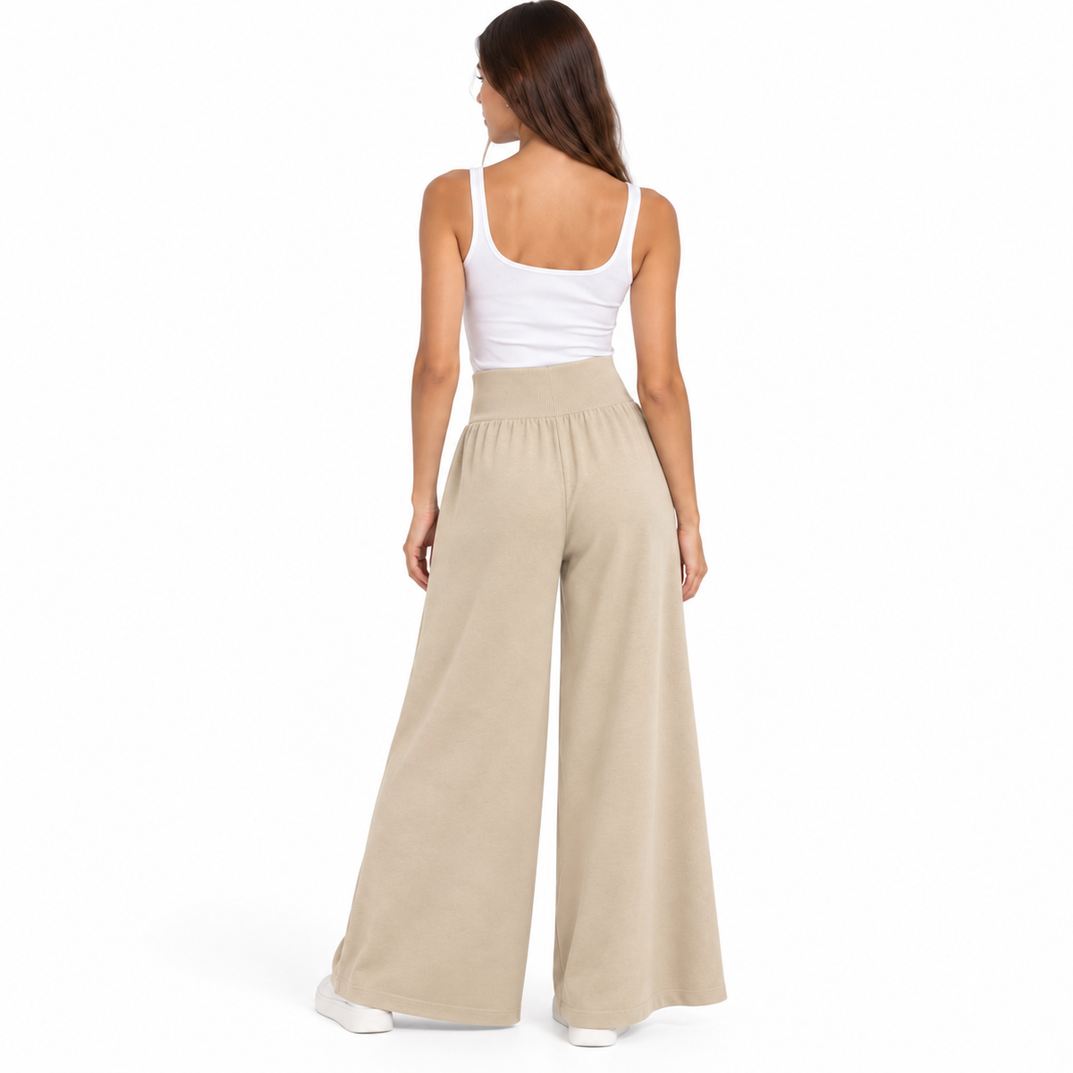 anna molinari Women Trousers Wide Leg Beige