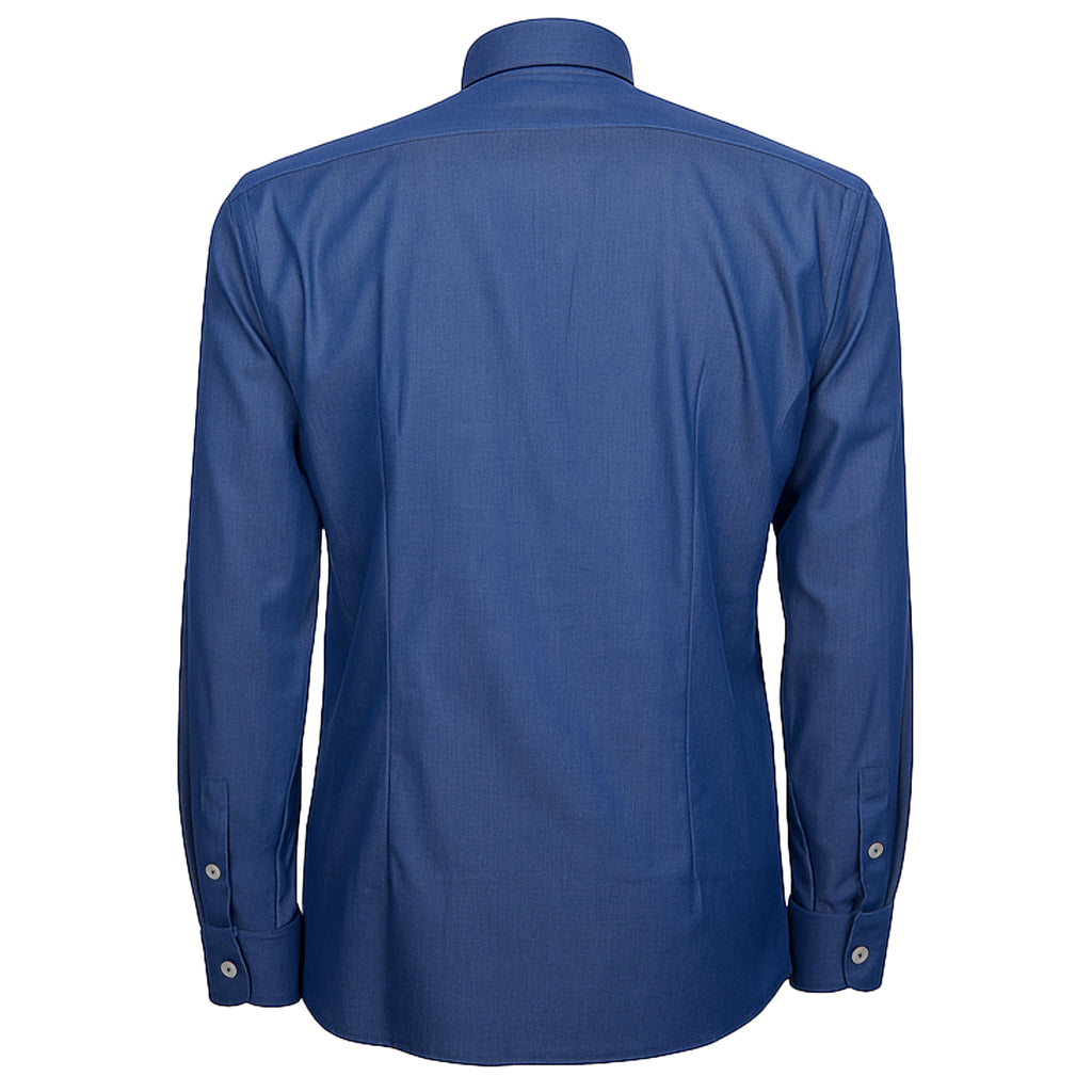Loro Piana Fabric Men Shirt Sleeve Long Blue