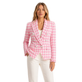 Balmain Women Jacket Quadri Pink