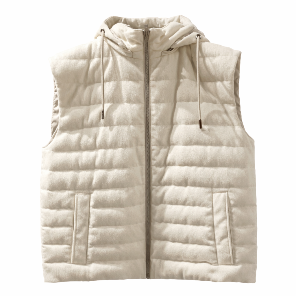 Herno Men Vest Quilted White