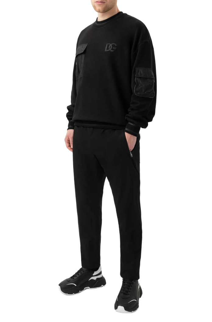 Dolce & Gabbana Men Sweatshirt multi-tasca Black