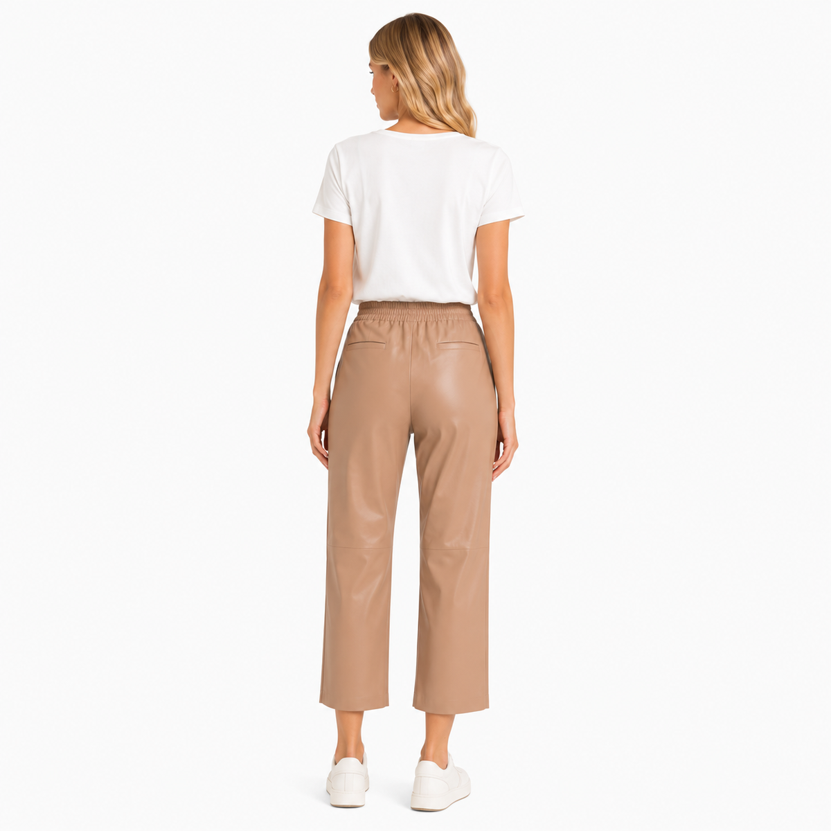 Pinko Women Trousers Leather Brown