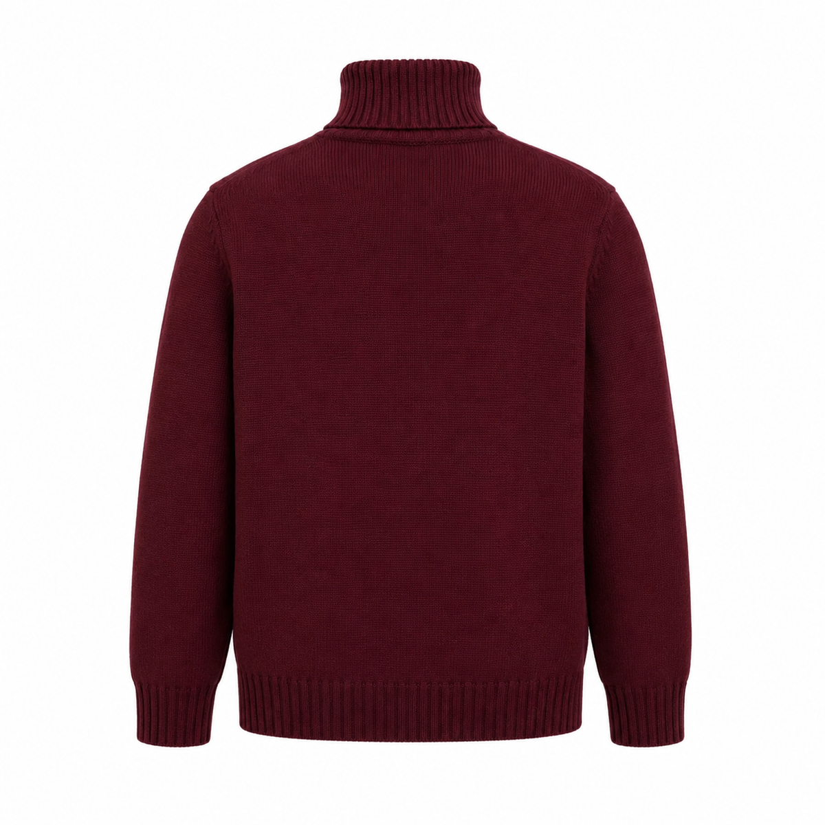Alpha Studio Men Turtleneck Wool Red