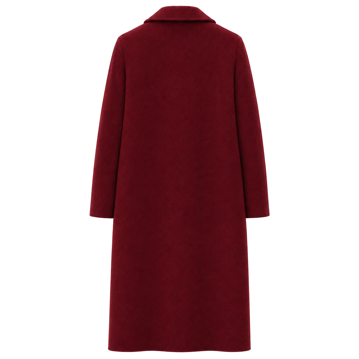 Alpha Studio Women Coat Double-Breasted Long Wool Red