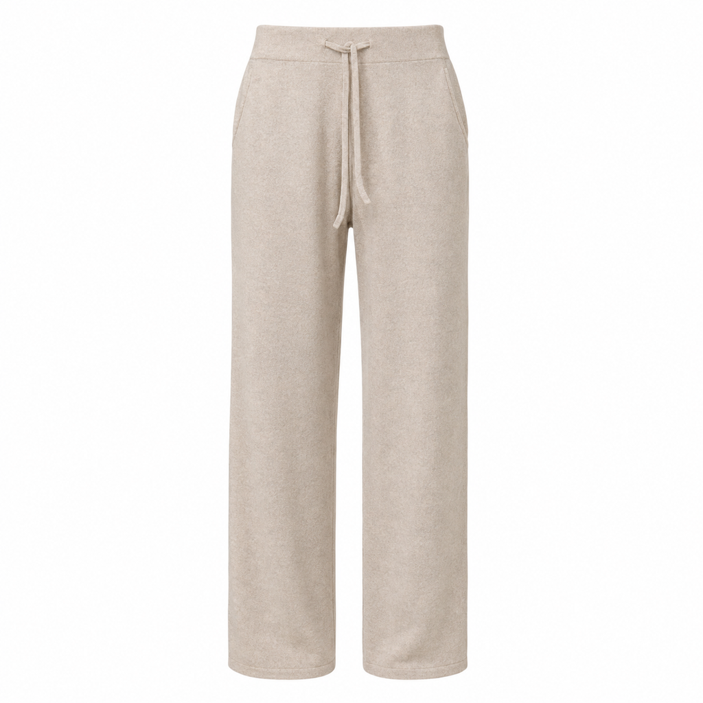Alpha Studio Women Panta Wide Leg Mix Shapes Trousers Beige