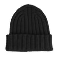 100% Cashmere Unisex Beanie Cashmere Black