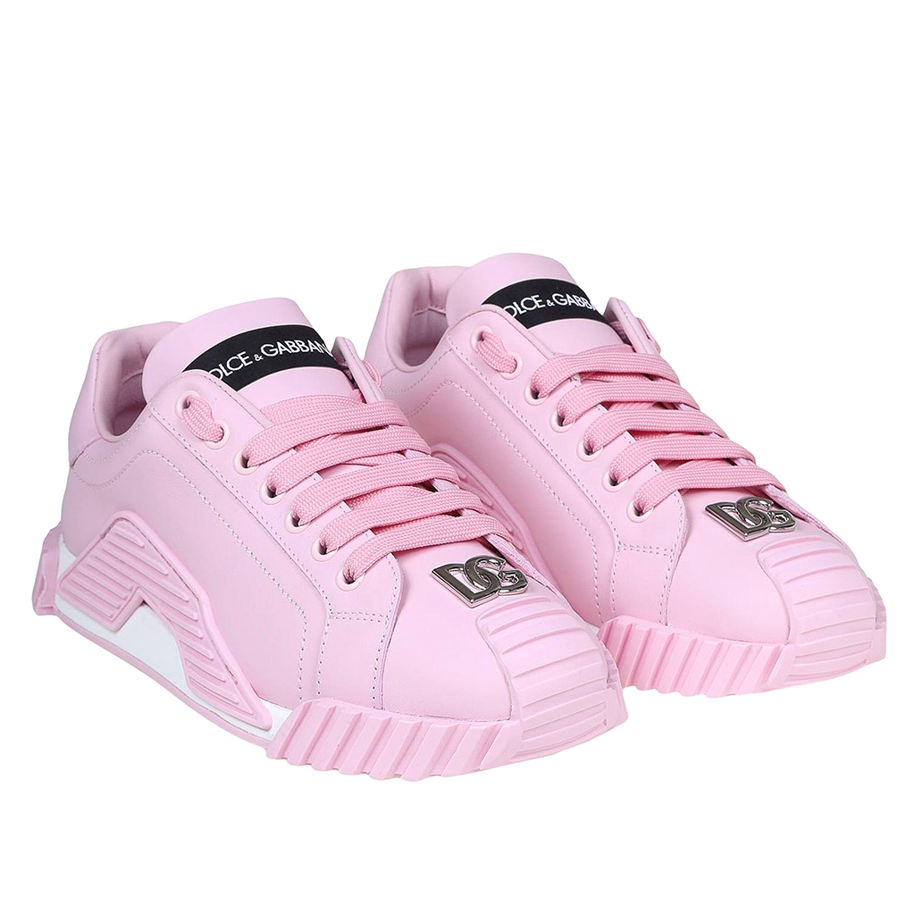 Dolce & Gabbana Women Sneakers Vitello Nappato Pink
