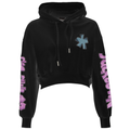 Comme Des Fuckdown Women Sweatshirt Hooded Embroidered Black
