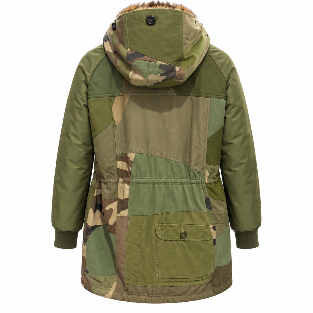 Dolce & Gabbana Men Jacket Mimetica Pelliccia Green