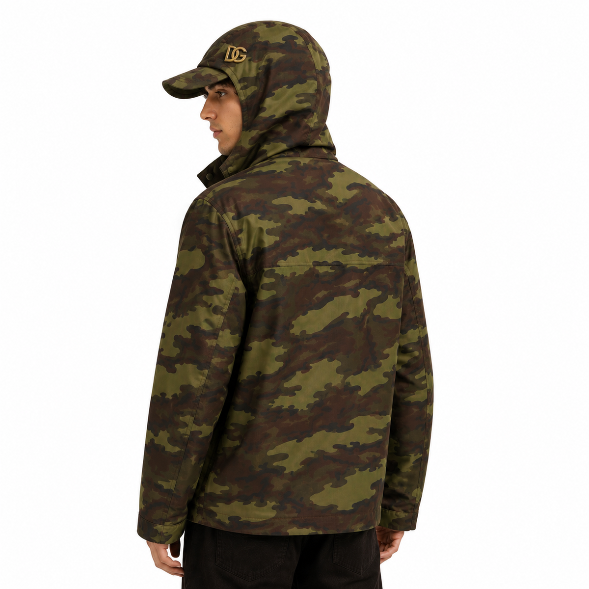 Dolce & Gabbana Men Jacket Bottoni Camouflage