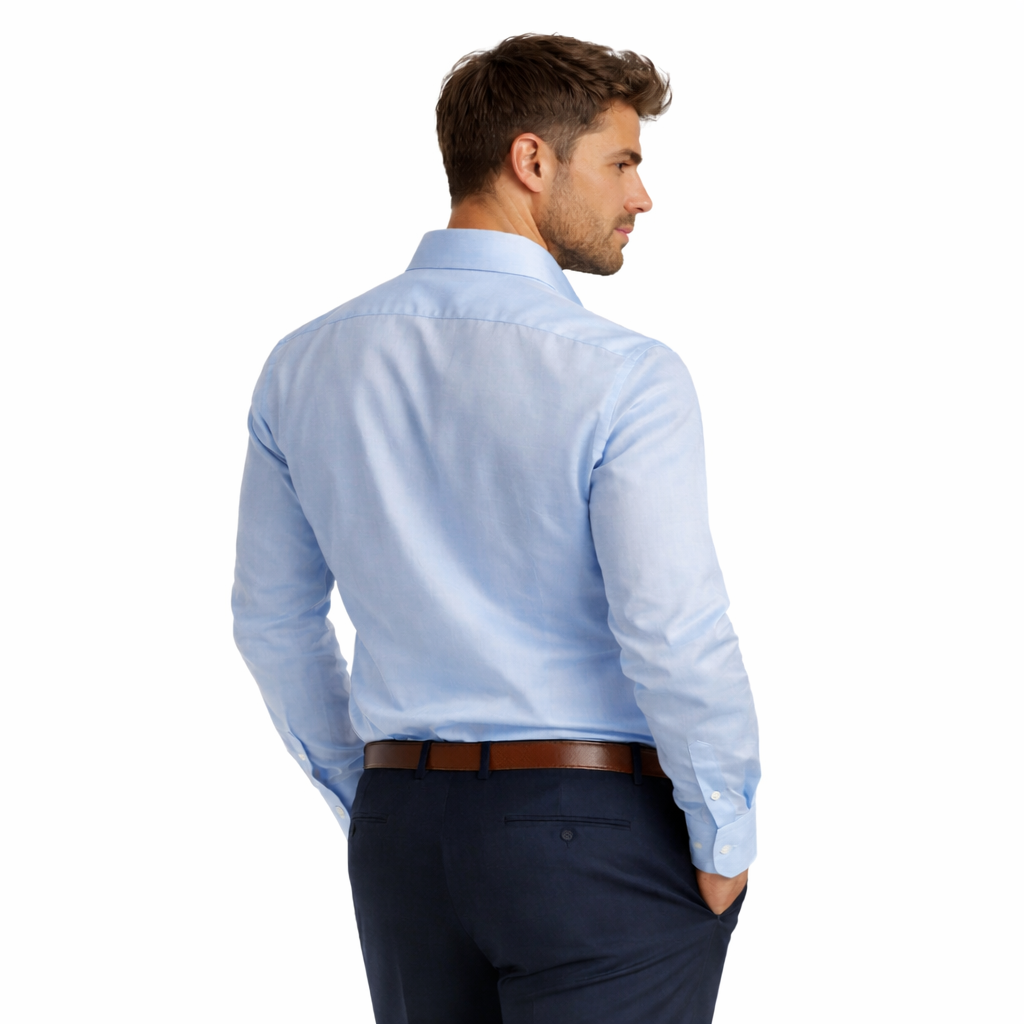 Bagutta Men Shirt Walter Neck Francese Light Blue