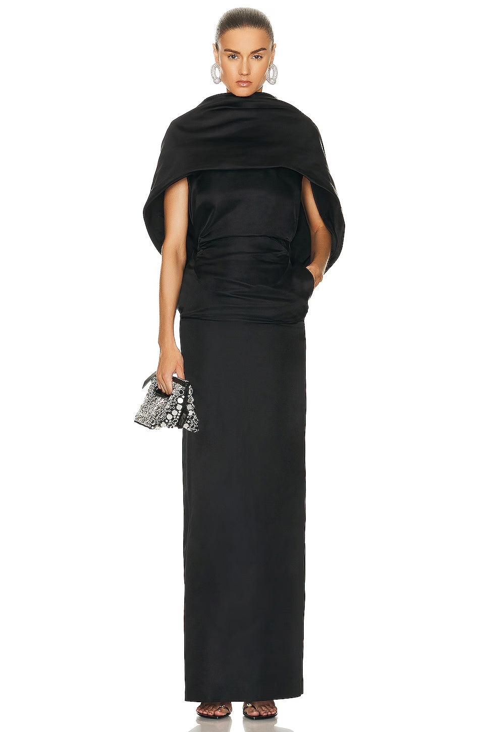The Attico Women Dress Midi Black
