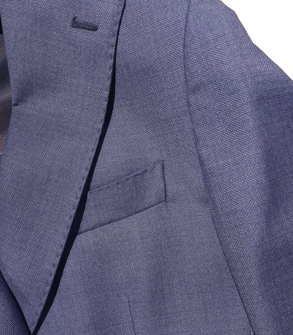 Ermenegildo Zegna Fabric Men Suit Wool Royal Blue