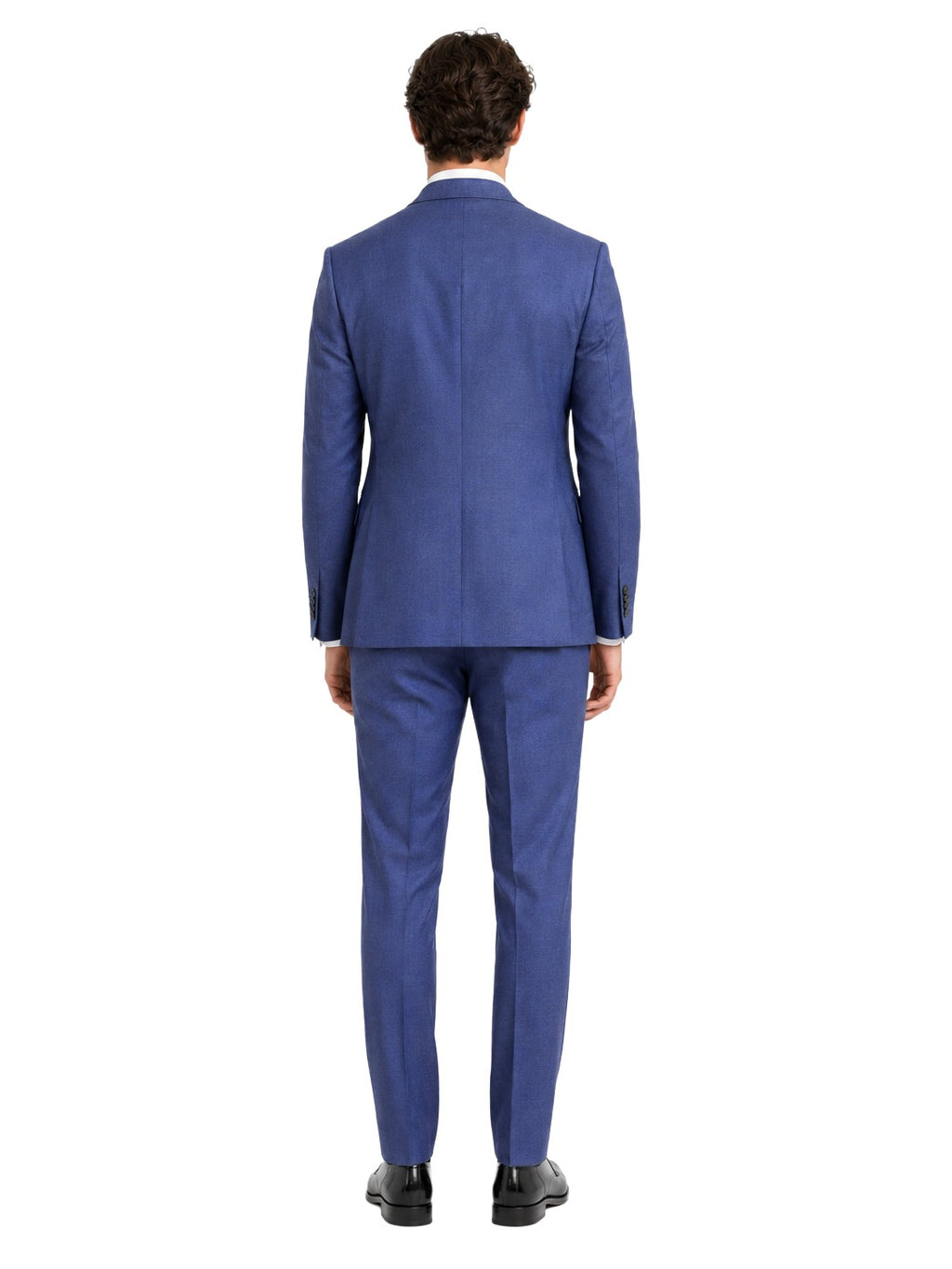 Ermenegildo Zegna Fabric Men Suit Wool Royal Blue