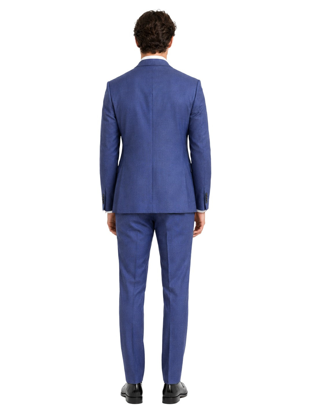Ermenegildo Zegna Fabric Men Suit Wool Royal Blue