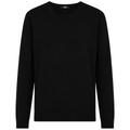 Alpha Studio Men Knit Crew Neck Silk Cashmere Black