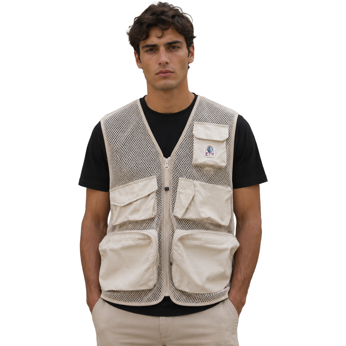 Parajumpers Men Vest Rete Beige