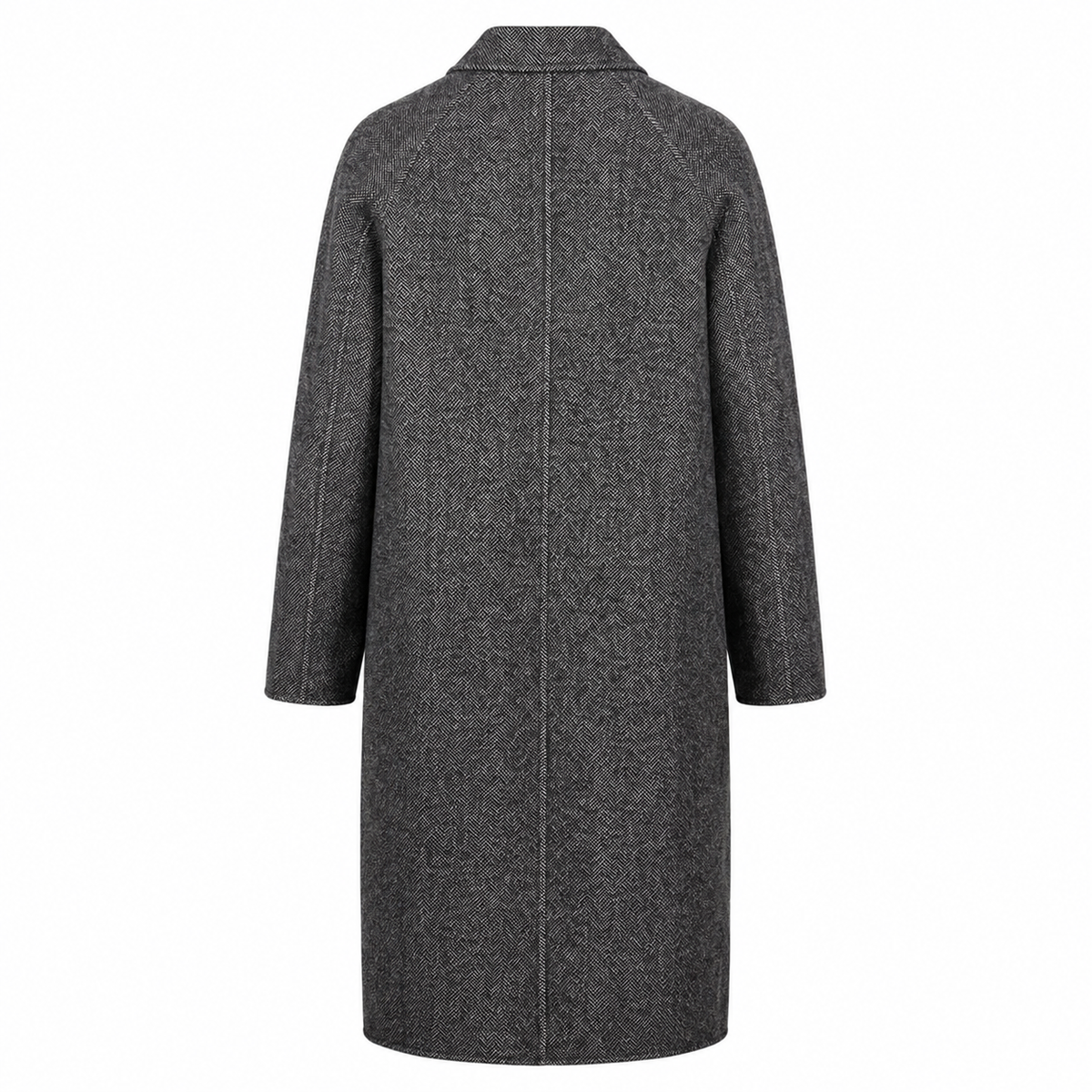 Alpha Studio Men Lapel Long Coats Grey