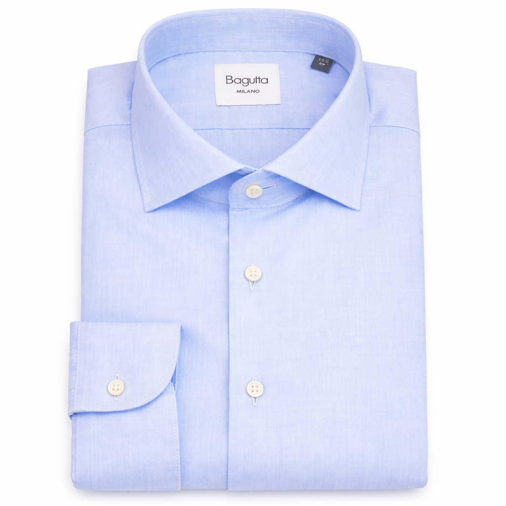 Bagutta Men Shirt Uomo Walter Light Blue