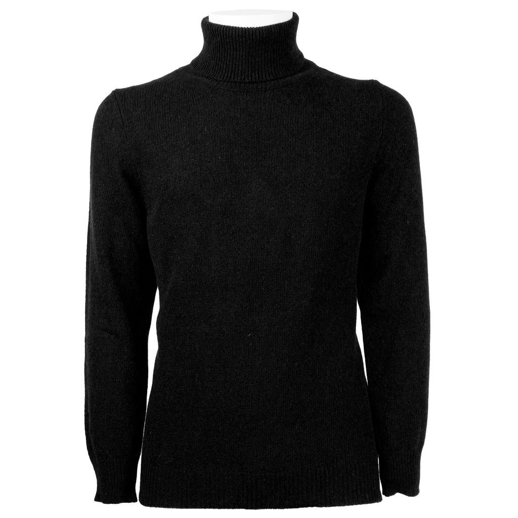 Emilio Romanelli Men Turtleneck Cashmere Black