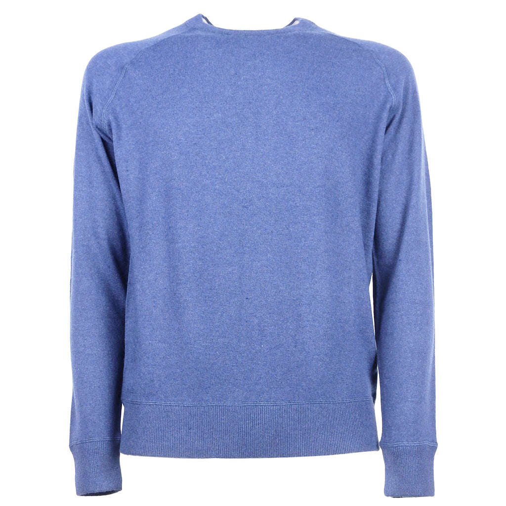 Emilio Romanelli Men Crew Neck Riviera Sweaters Light Blue