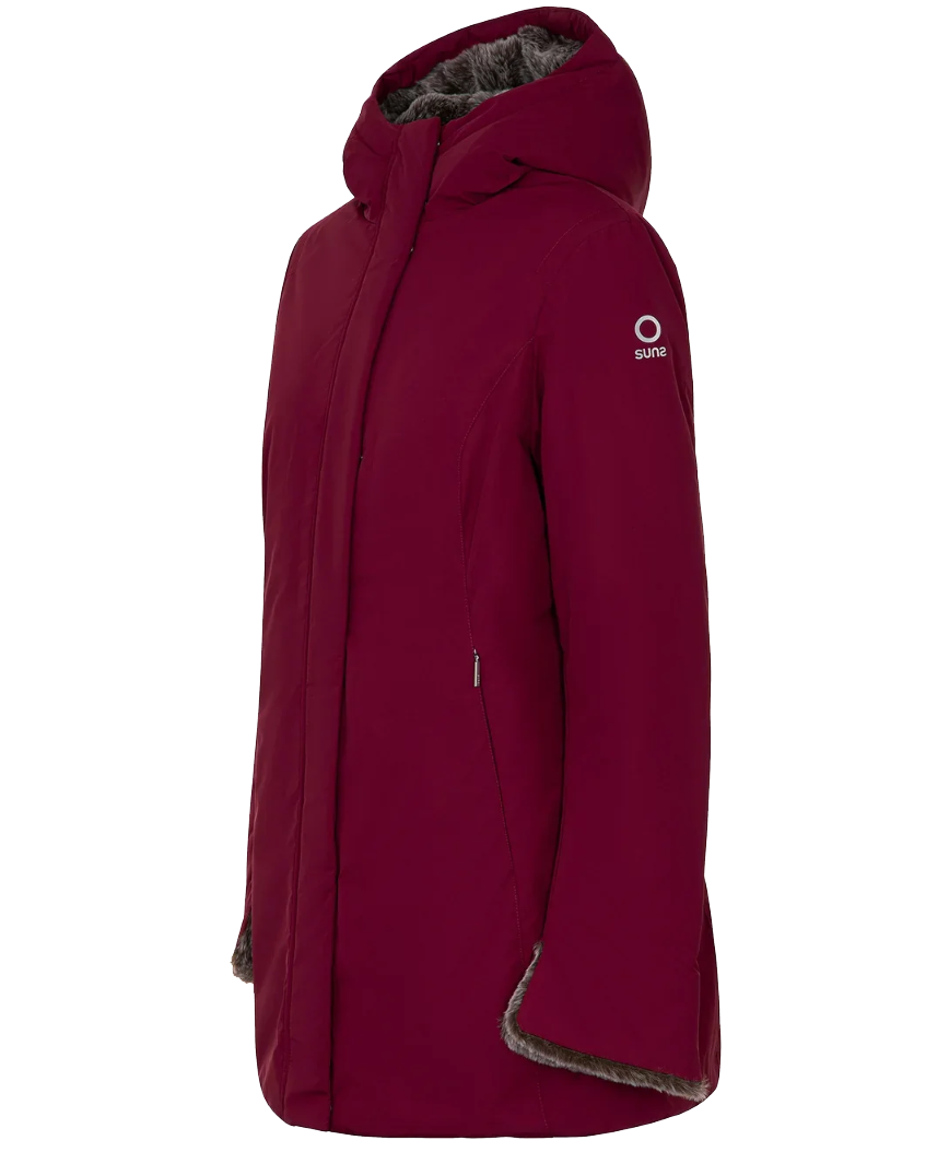 Suns Women Marmolada Fur Jacket Red