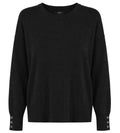 Alpha Studio Women Crew Neck seta-cashmere Sweaters Black