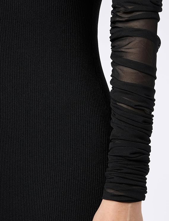 Pinko Women Dress Bergamotto Tulle Black