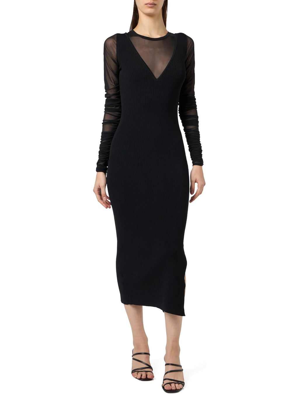 Pinko Women Dress Bergamotto Tulle Black