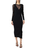 Pinko Women Dress Bergamotto Tulle Black