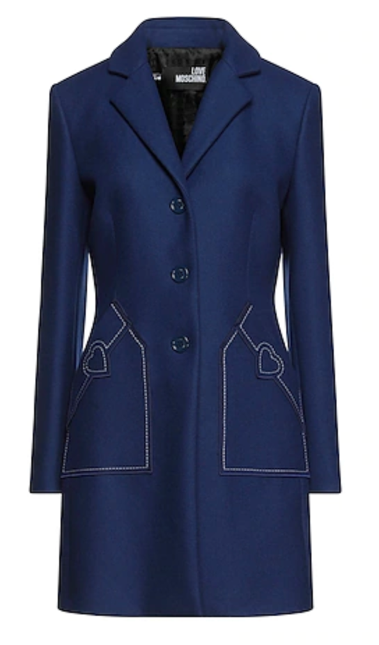 Love Moschino Women a-y Coats Blue