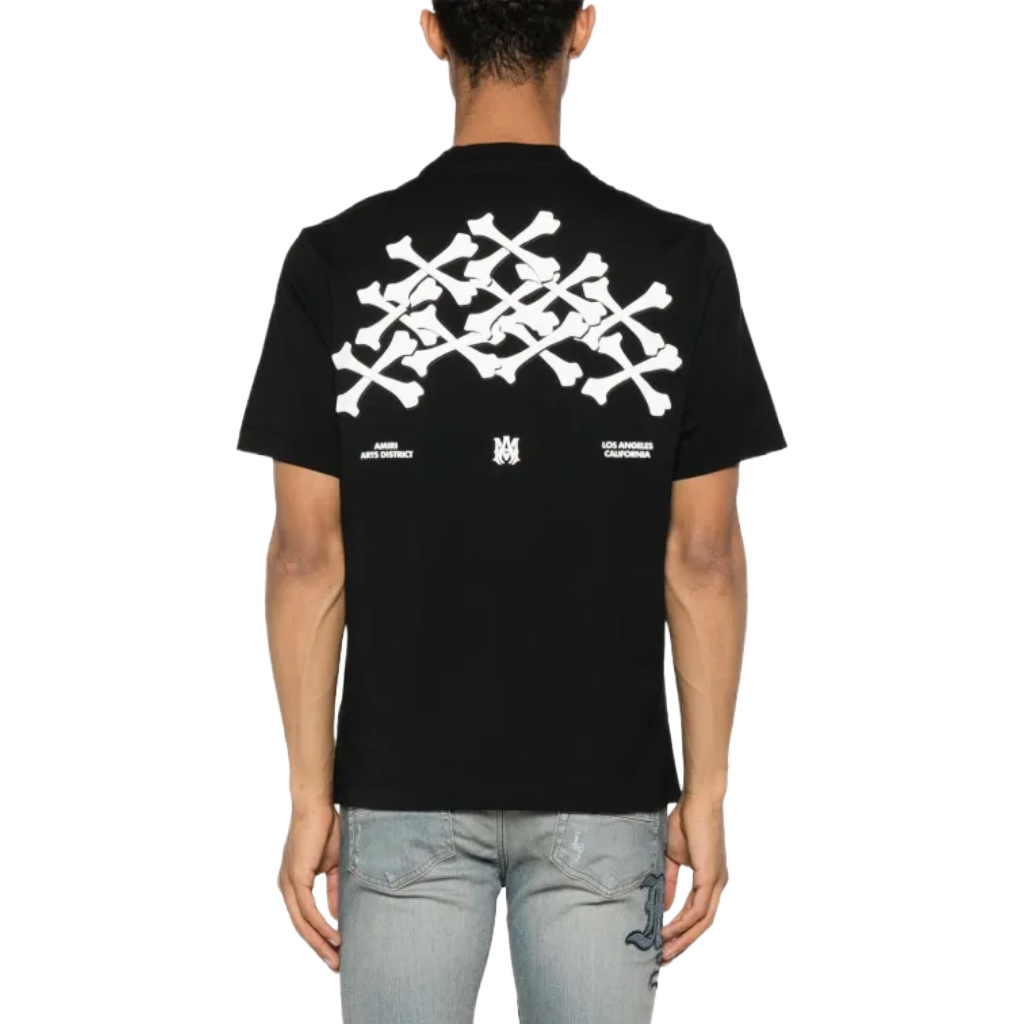 Amiri Men Bones Stacked T-Shirt Black