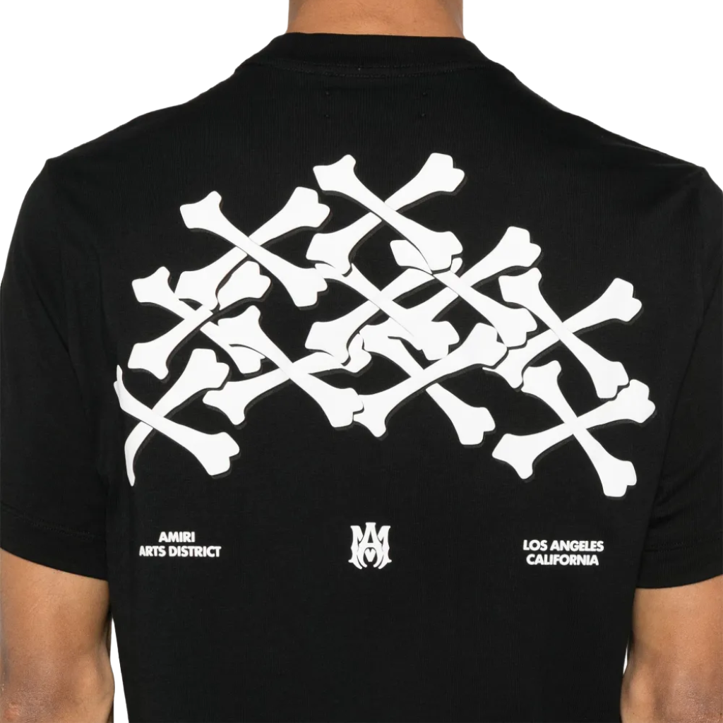 Amiri Men Bones Stacked T-Shirt Black
