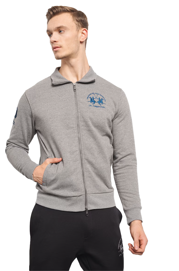 La Martina Men Fleece Brushed Heat Sweatshirts Grey