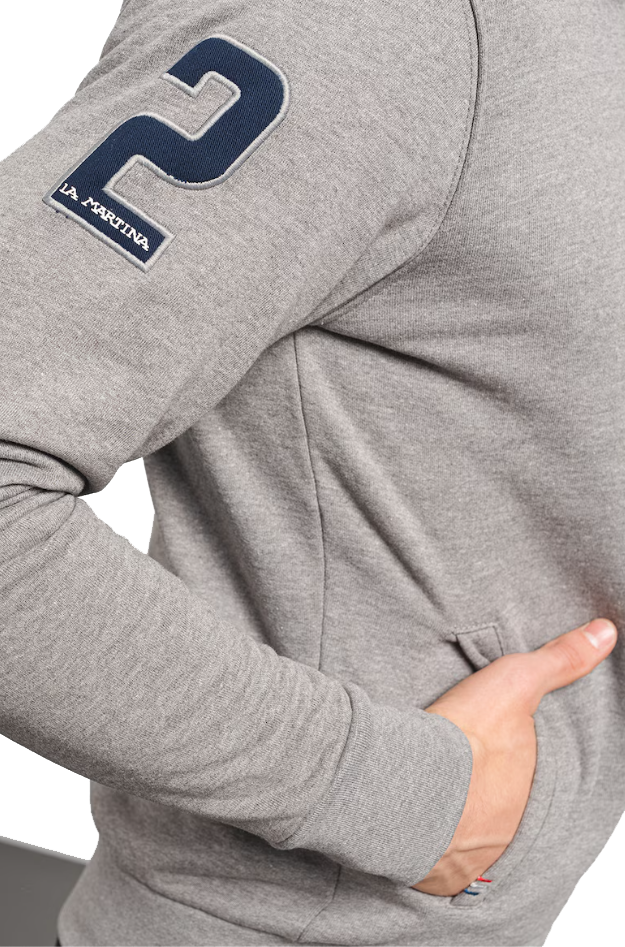 La Martina Men Fleece Brushed Heat Sweatshirts Grey