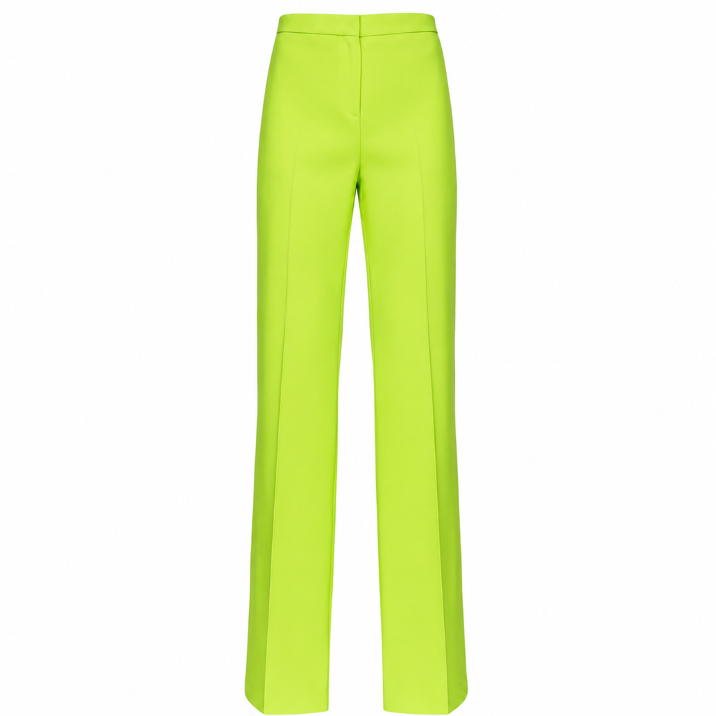 Pinko Women Trousers Hulka Lime Green